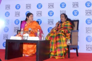 Director General India SME Forum Ms.Sushma Morthania in conversation with Smt. Patricia Narayan, , Founder, Sandeepha Group
